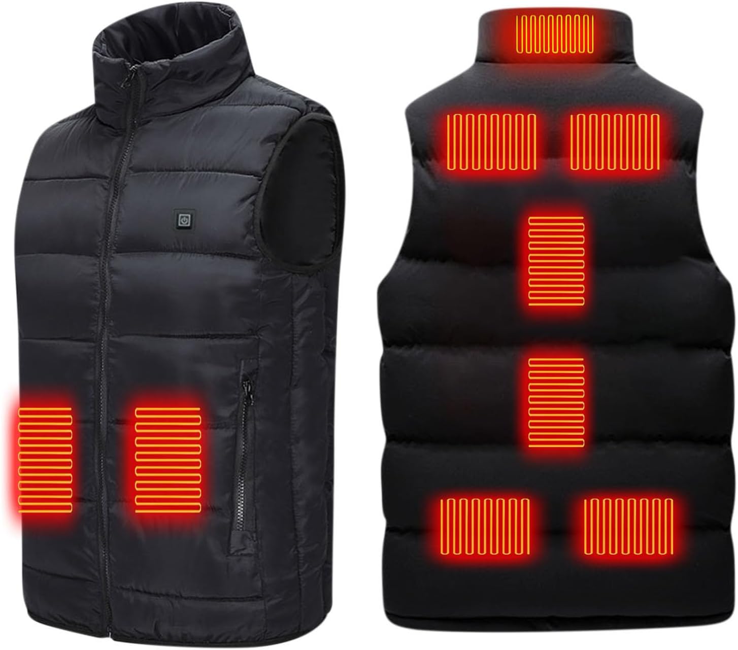 Men Women Heated Vest USB Charging Heated Gilet with 9