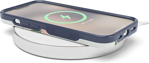 Vista 133 de Casely Funda para iPhone 13 Compatible con MagSafe Color Splash de medianoche Funda retro abstracta Color de medianoche Splash Abstracto