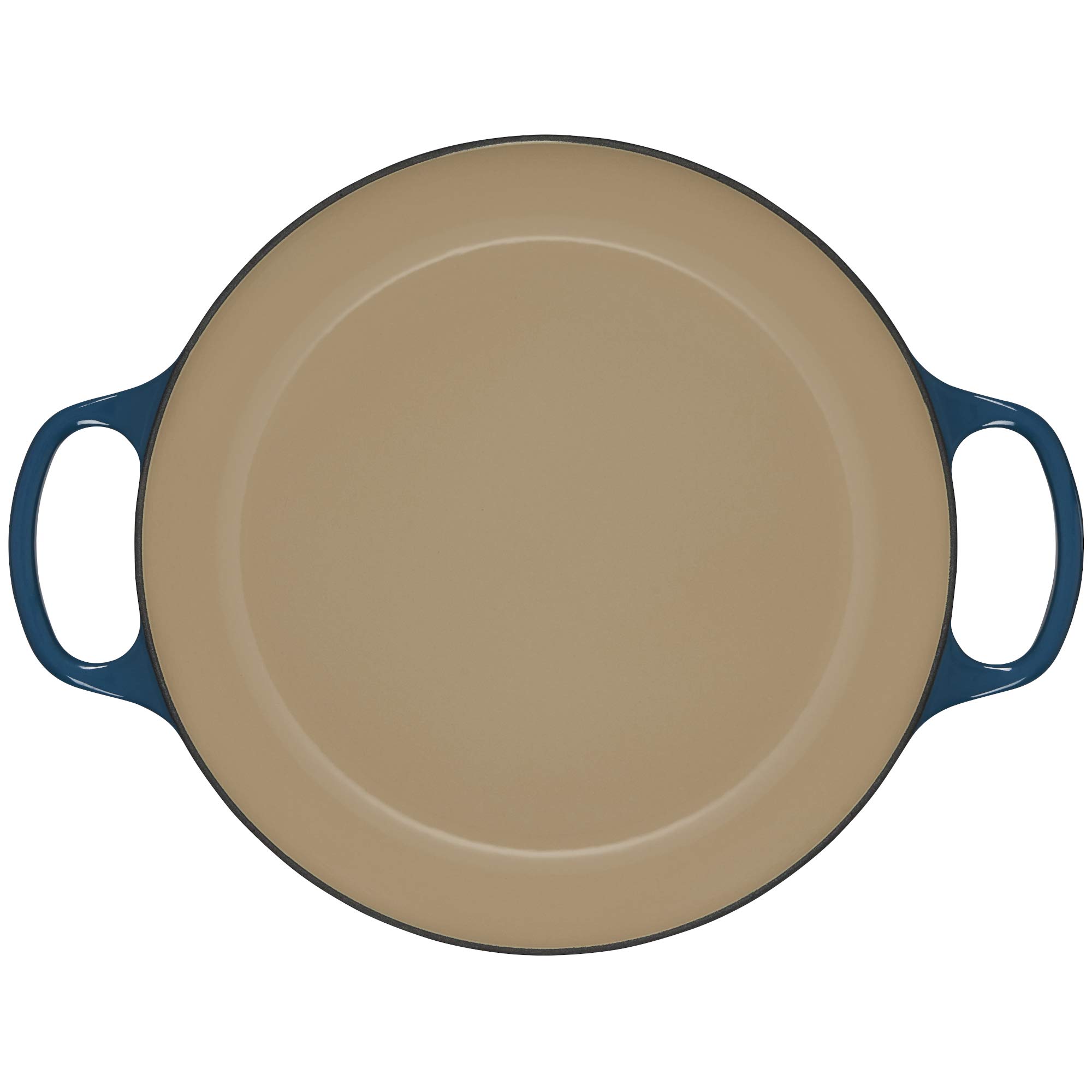 Le Creuset Faitout Signature en Fonte Émaillée, Rond, 30cm, 3,2 L, 5,555 kg, Deep Teal, 21180306422430