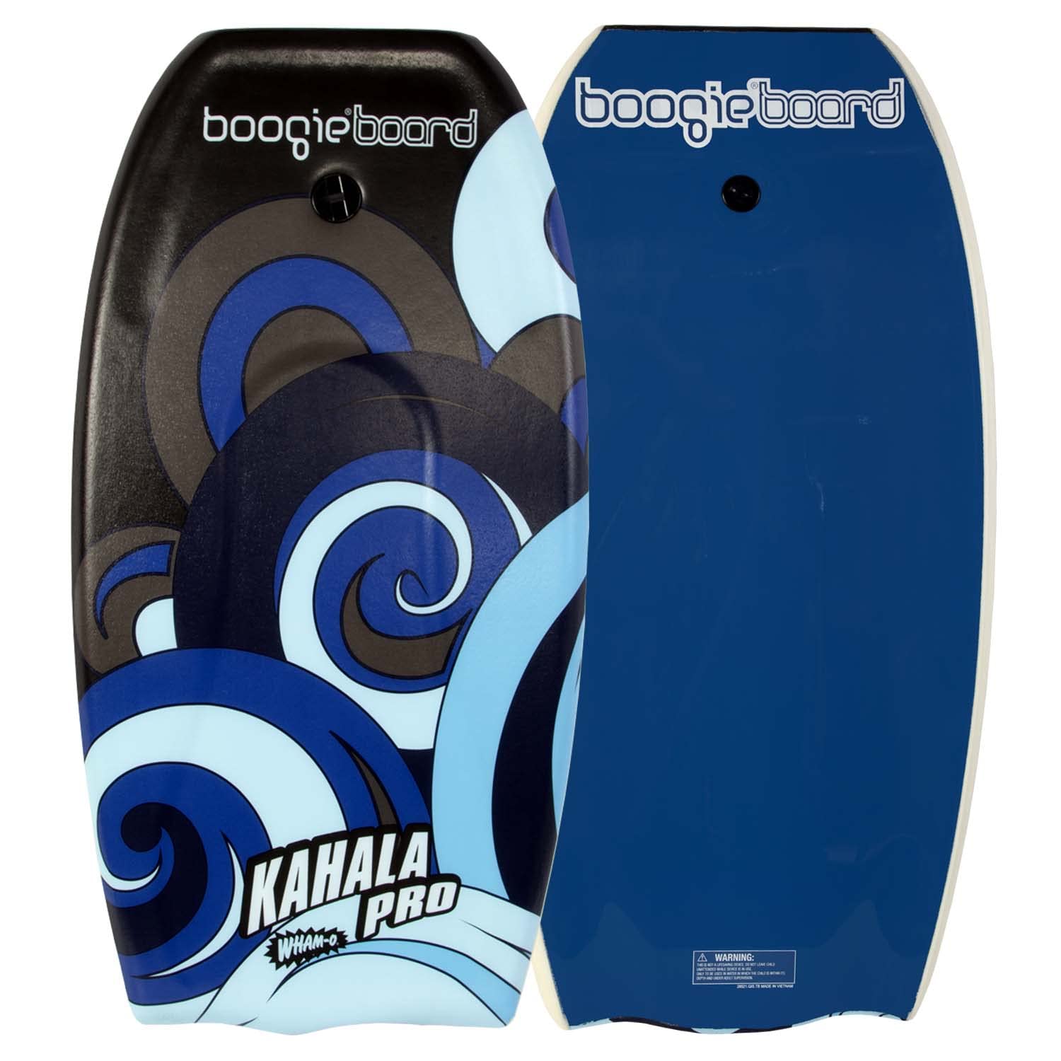 BoogieBoard Kahala Pro - Tabla de bodyboard de 36 pulgadas | Núcleo de Phuszion duradero y ligero con parte superior lisa y parte inferior lisa de polietileno de alta densidad, cola creciente, correa