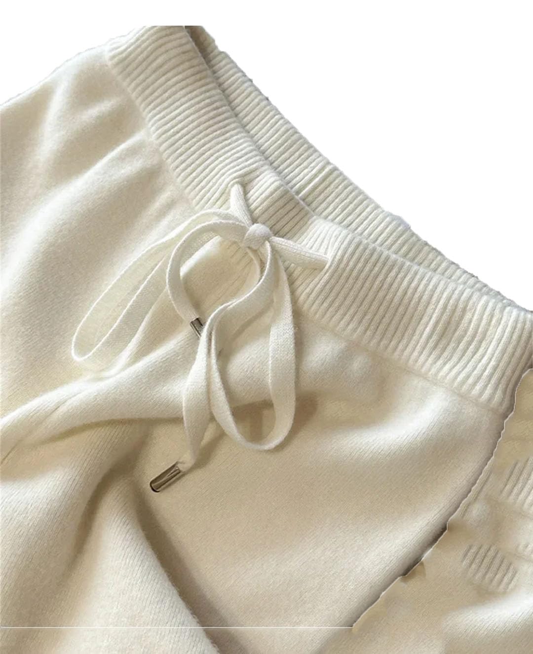 Pantaloni da donna a vita alta casual morbidi a gamba dritta pantaloni a costine a gamba larga pantaloni maglione fluidi