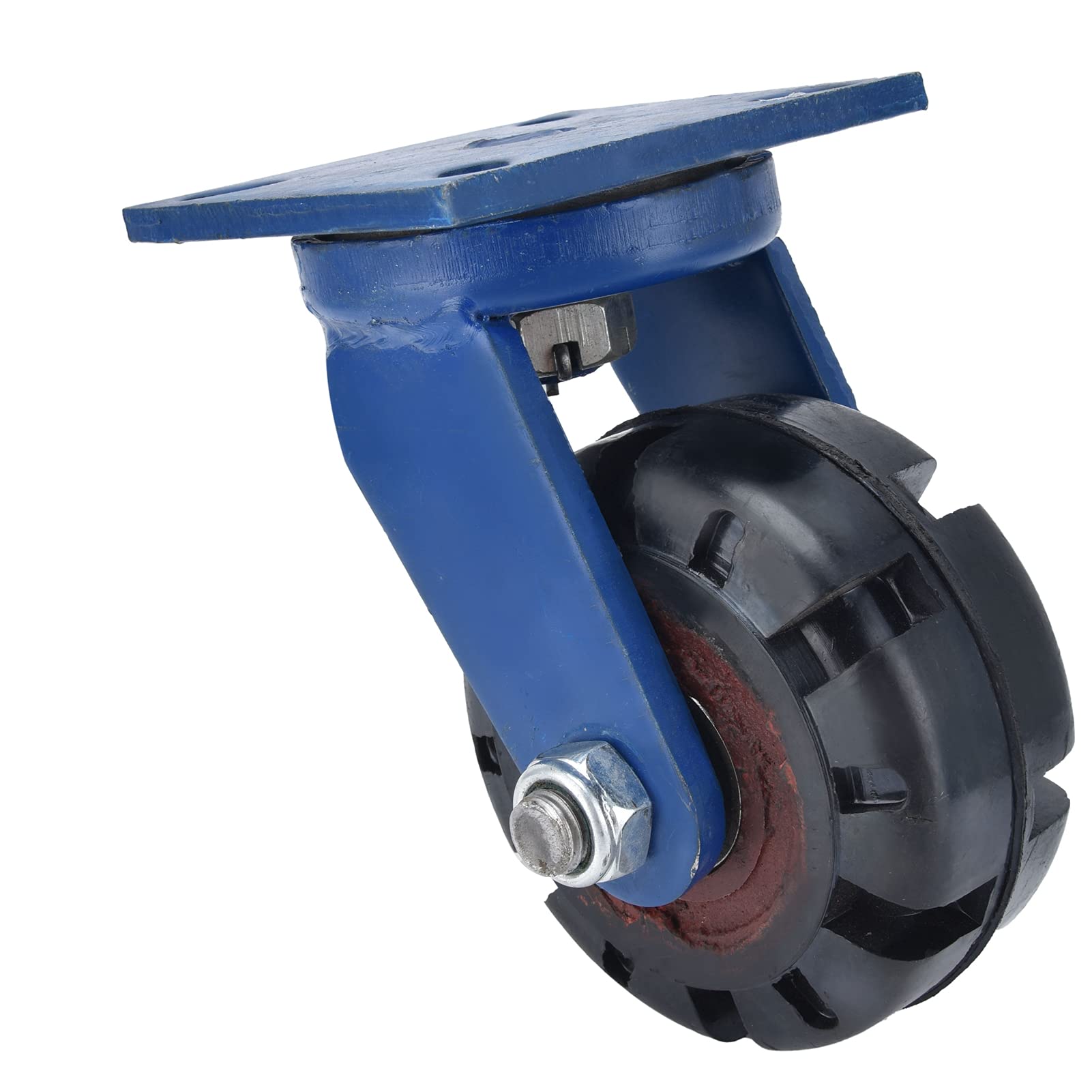 Hochleistungs-Lenkräder für Trolley und Werkzeugwagen, 360 Grad, Universal-Gummi, 1984 Lb Tragfähigkeit, 145 Mm Durchmesser
