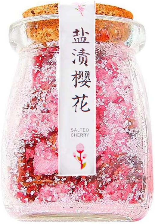 REN XIN CHANG Sakura Cherry Blossom Tea 80g/2.82oz - Salt-Pickled Cherry Blossoms Birthday Gift Idea for Her, Wife, Girlfriend, Women, Teacher, Co-worker