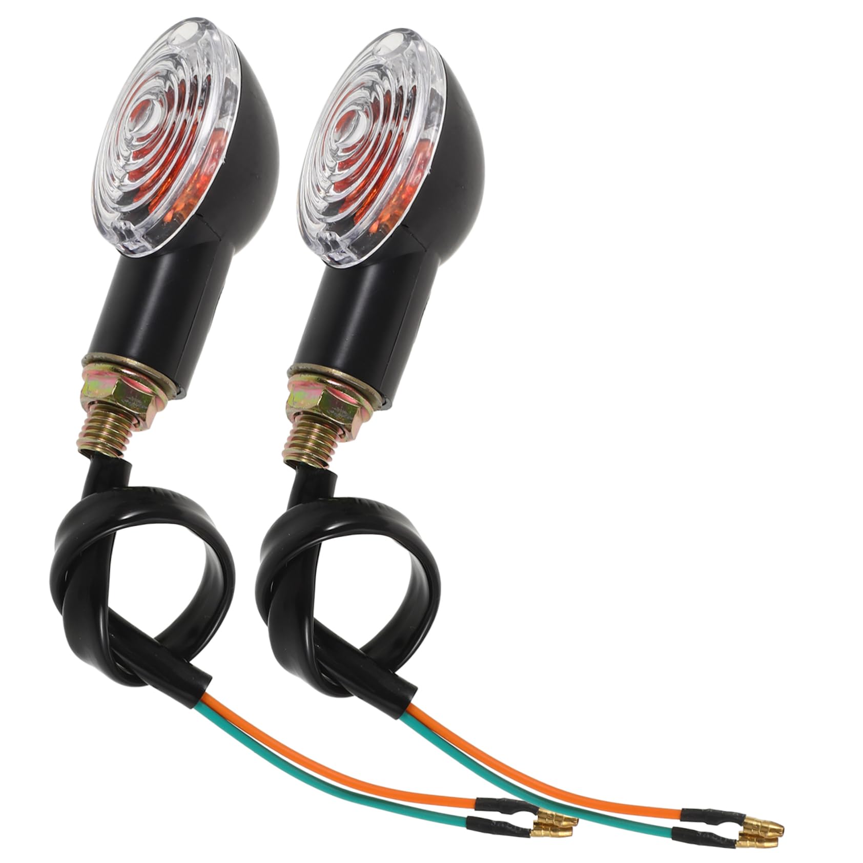SOLUSTRE 8pezzi Lucine Indicatori Per Di Segnalazione Led Facili Da Installare Design Elegante Compatibili Con Atv e Scooter Con Luce Gialla
