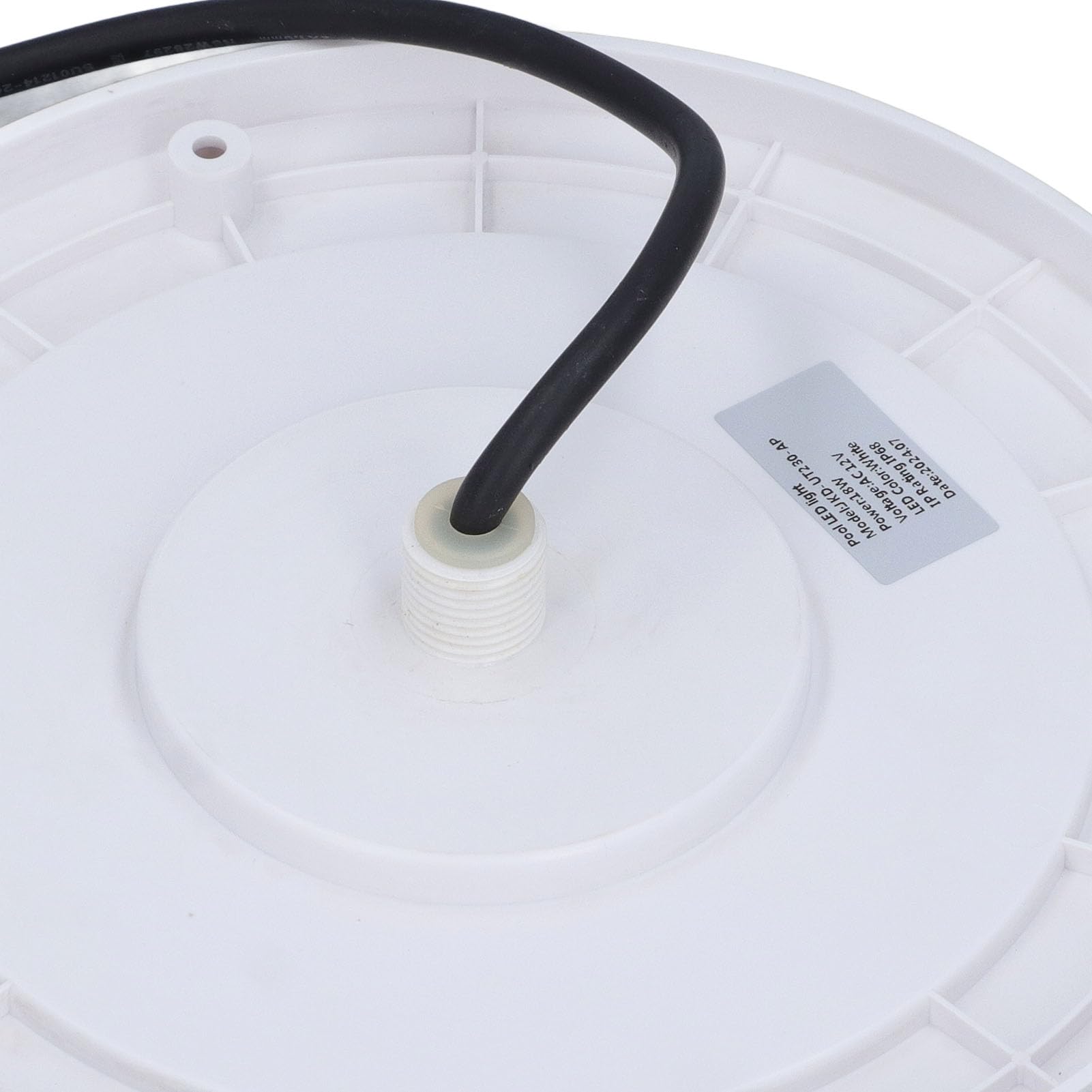 RGB-Poolleuchte, 12 V, 18 W, ABS-PC, IP68, versiegelte Unterwasserlampe für in den Boden eingelassene oberirdische Schwimmbäder, Brunnen, Teich, Garten, Wasserlandschaft, (Warm Light)
