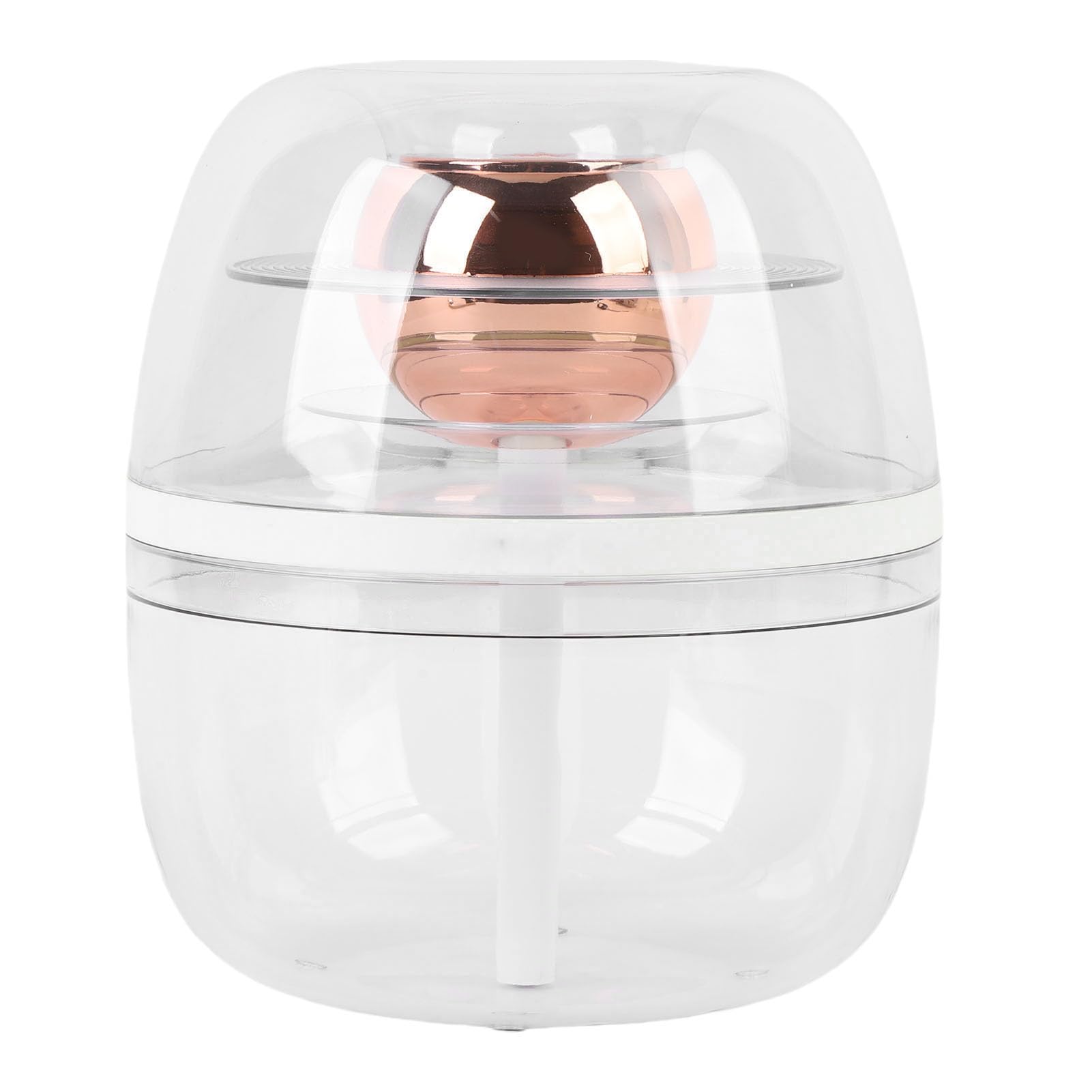 Generic Umidificatore Trasparente con Luce Notturna Silenziosa a Doppio Spray di Grande capacità da 3 Litri per Uso Domestico (WHITE)