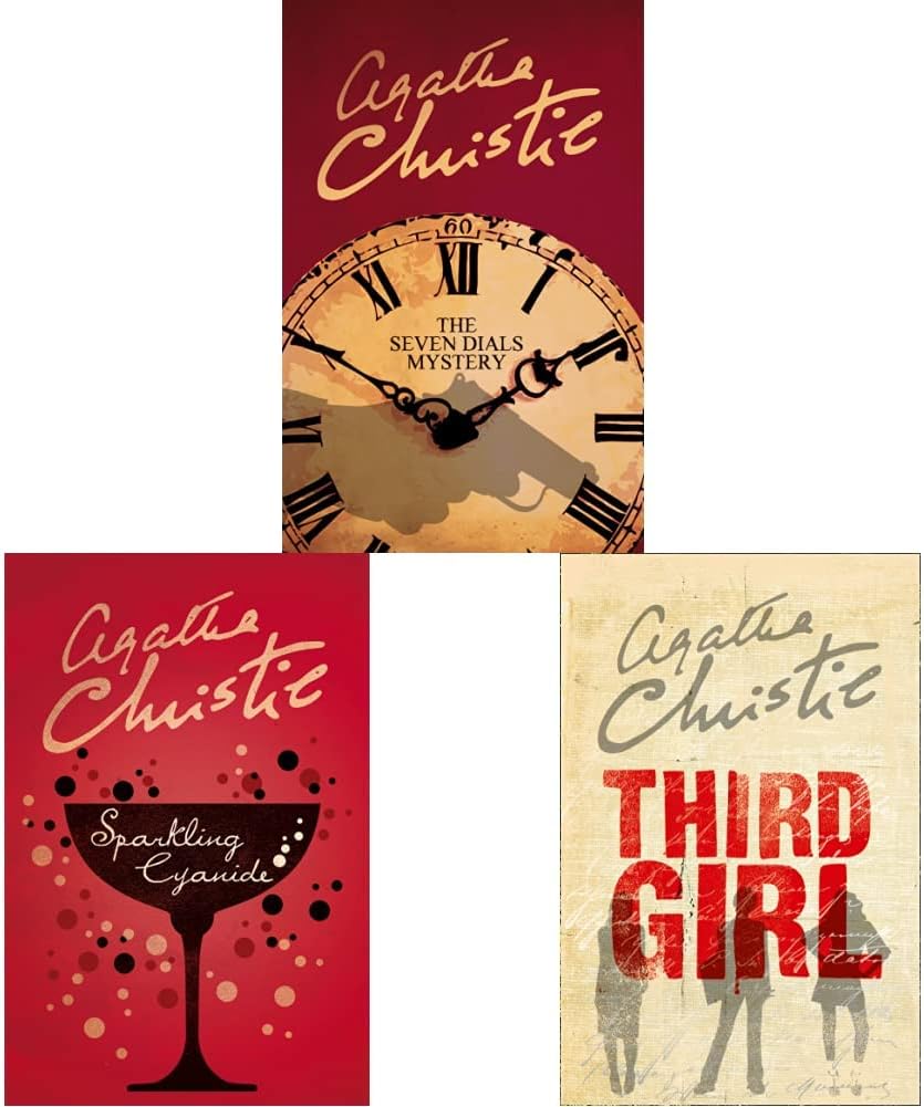 The Seven Dials Mystery+Third Girl (Poirot)+Sparkling Cyanide(set of 3 books)