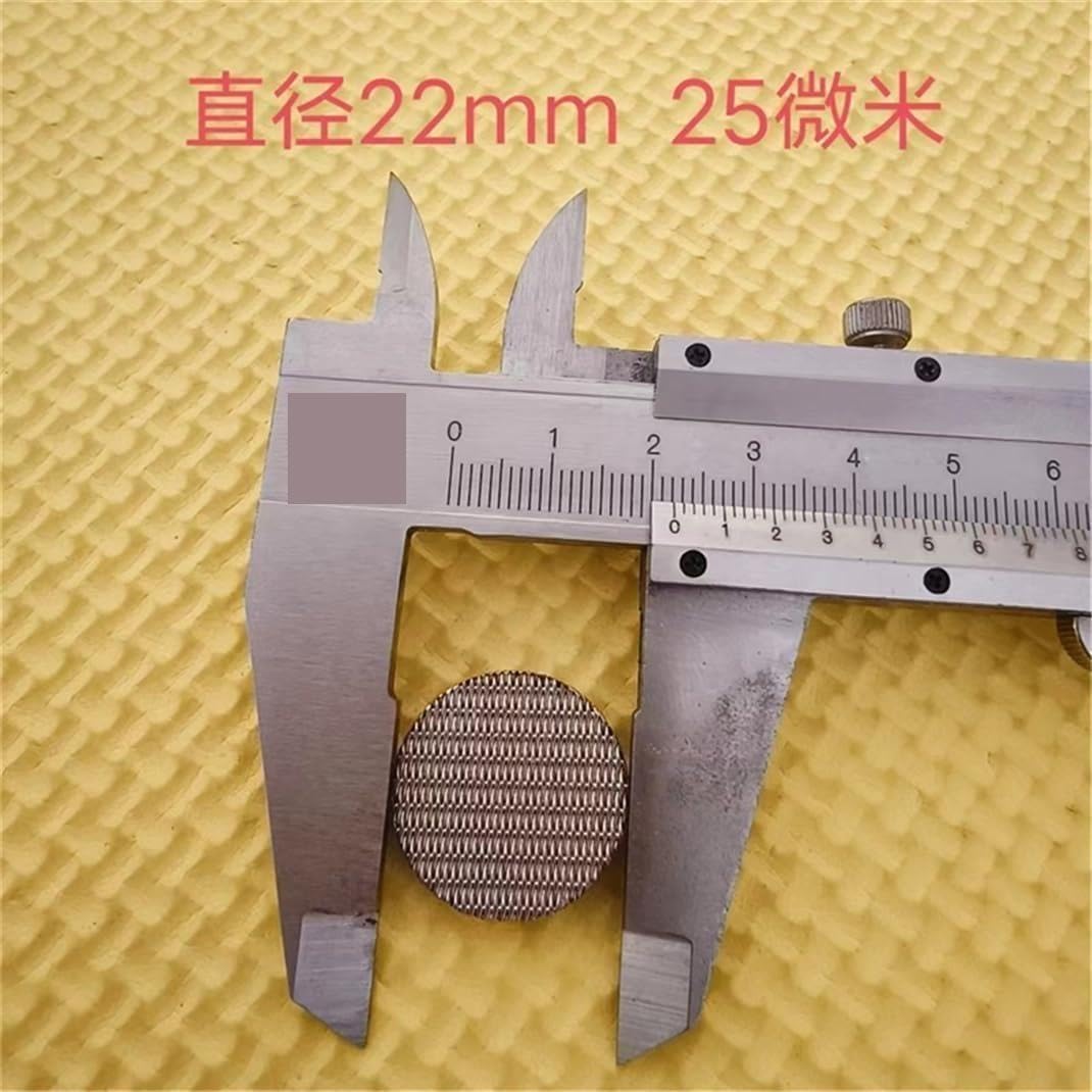 304 SUS Spiekany dysk filtracyjny 20um Okrągły filtr siatkowy 8mm(22mmx25micronx10pcs)
