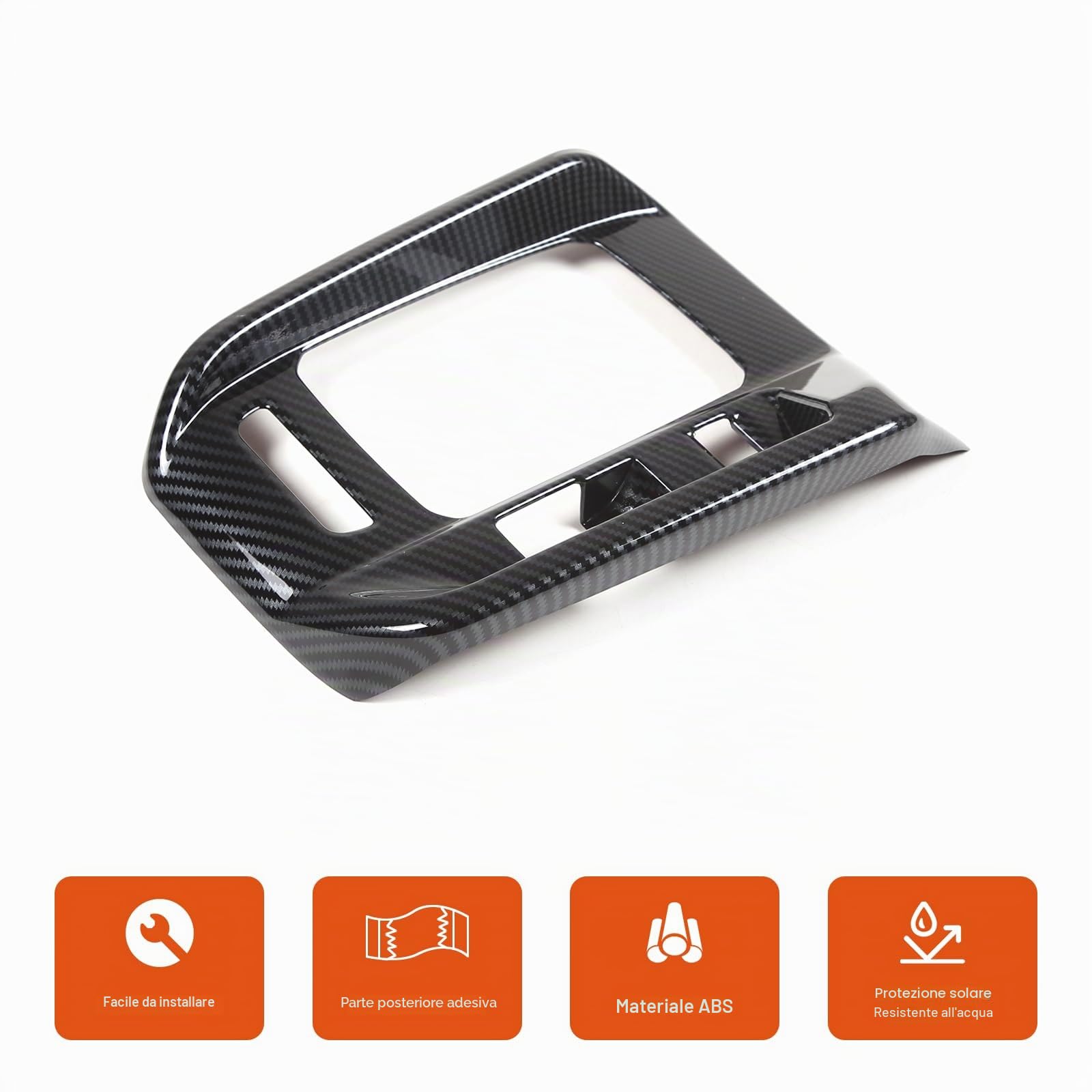 Copertura del telaio del pannello del cambio della console centrale dell'auto in plastica ABS compatibile con Alfa Romeo Tonale 2022-2024 accessori interni