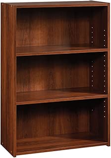 Sauder Beginnings 3-Shelf Bookcase, Brook Cherry finish - coolthings.us