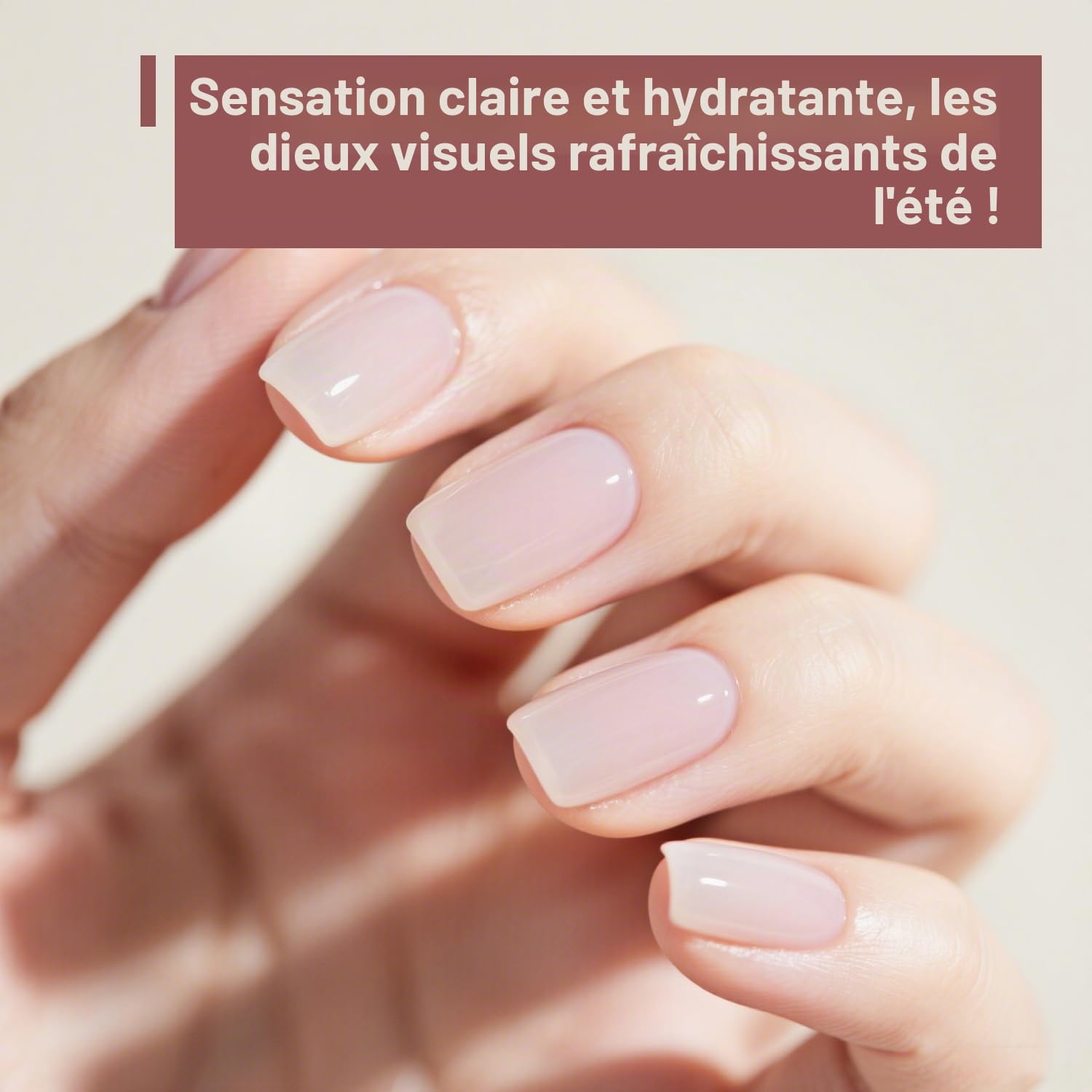 JODSONE Coffret de 12 Vernis Semi Permanent, 10 Couleurs Jelly Translucides Naturelles, Aspect Élégant et Tenue Longue Durée, pour Utilisation à Domicile et en Institut