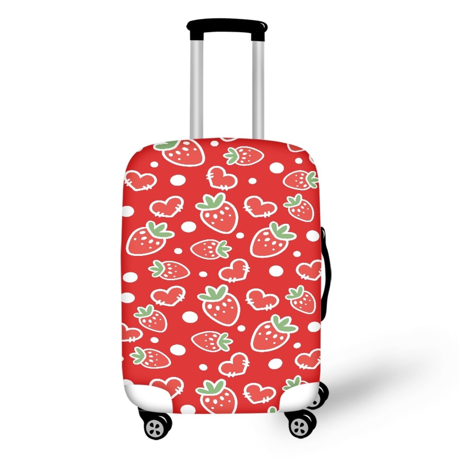 Housse valise XL rouge vert de qualité supérieure en élasthanne - 7
