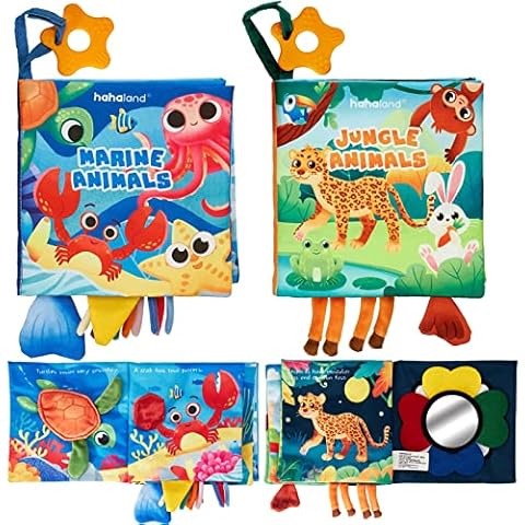 Libro Activity Bebé - 2 Libros Juguetes Bebes 0 3 6 12 Meses Táctil Cover