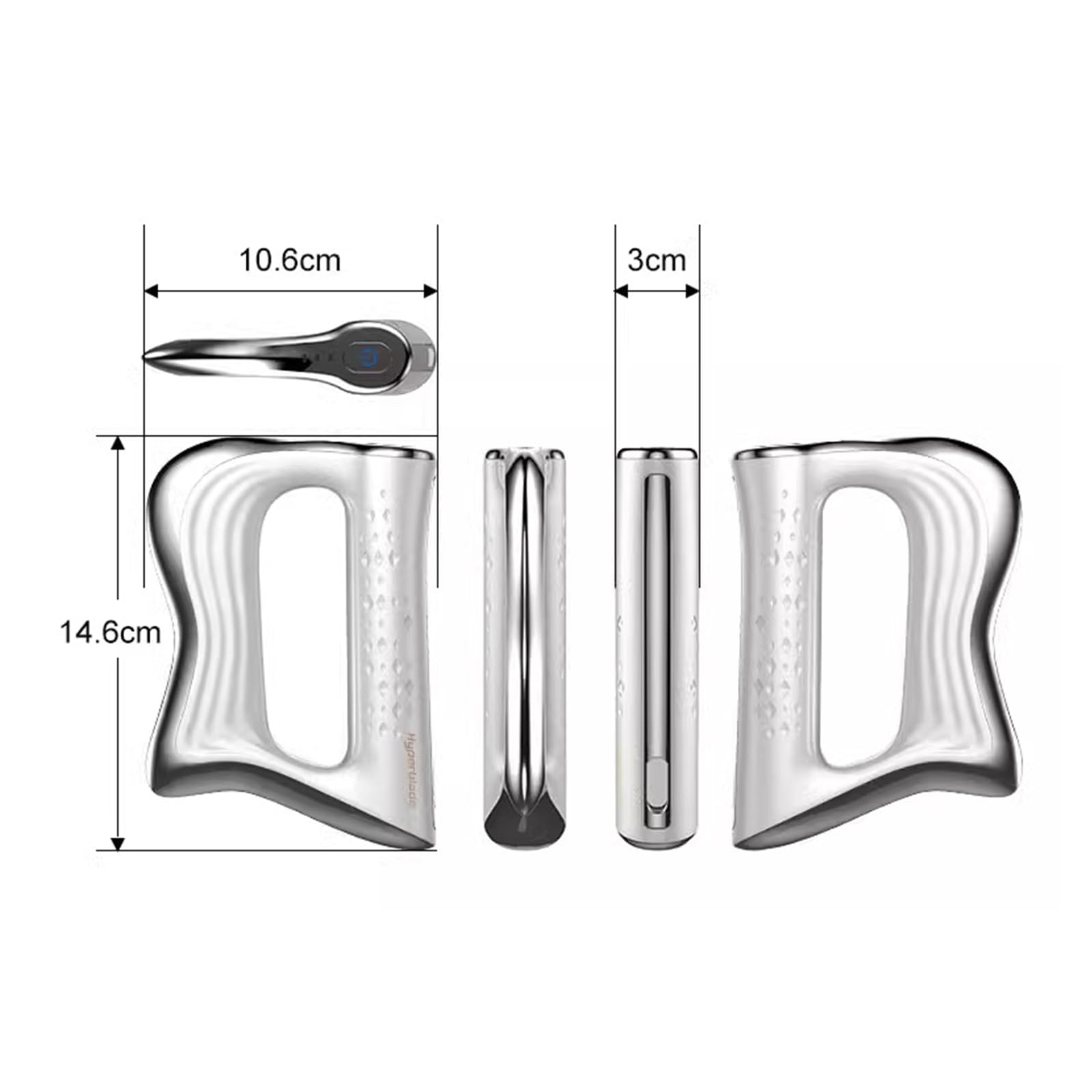 Couteau électrique de relaxation musculaire - Outil de massage multifonctionnel - Couteau électrique pour fascia - Couteau de relaxation musculaire - Grattoir électrique pour massage fascial,