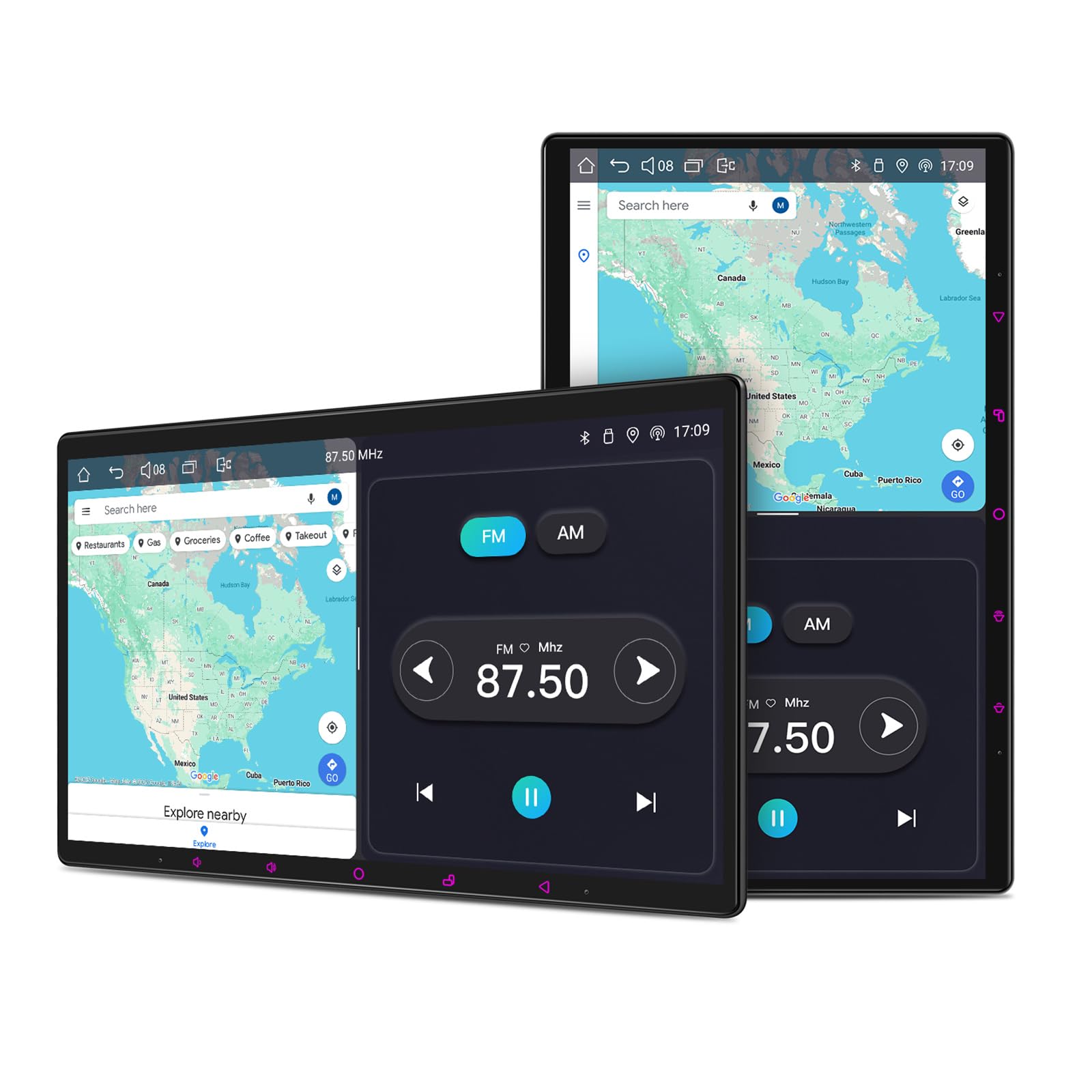 Photo 1 of JOYING Double Din Car Stereo Manual Rotation Car Radio 15.1 inch Android 13 Head Unit 8GB+128GB with CarPlay & Android Auto, Mirror Link, AM/FM, Bluetooth(JY-UTD15N8-MR)