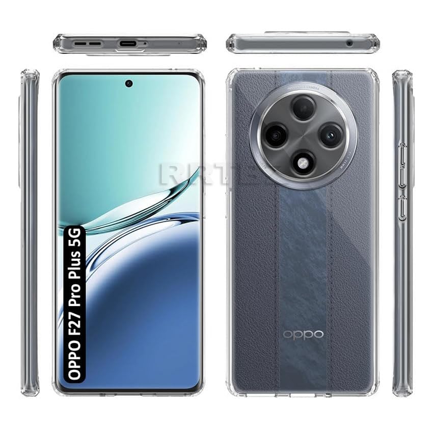 Image of Oppo F27 Pro+ 5G Soft Silicone TPU Back Cover Compatible with Oppo F27 Pro+ 5G, Multicolor