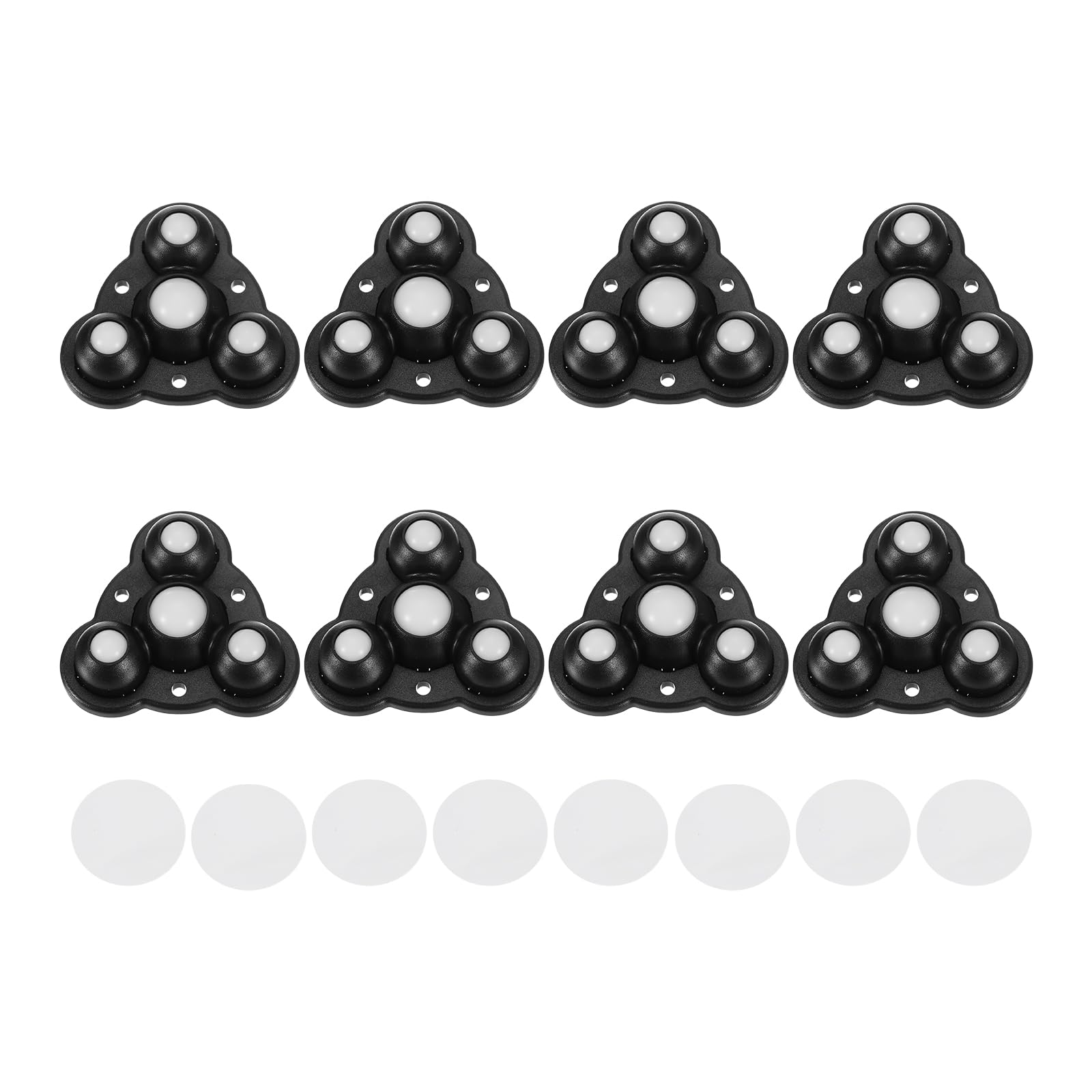 QUARKZMAN 4Pcs Roulettes Autocollantes, Rotation à 360 Degrés