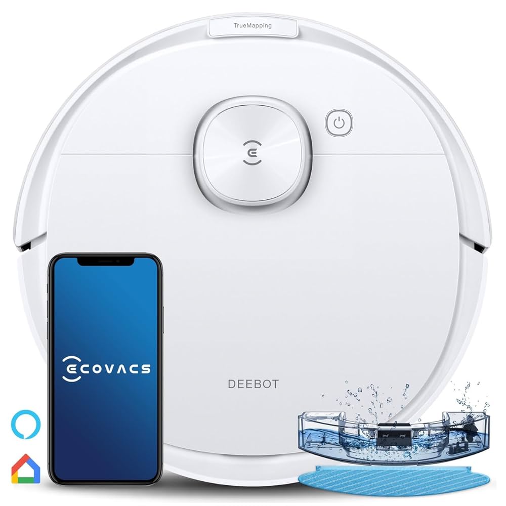 ECOVACS Odkurzacz robota DEEBOT N8, 2 w 1 odkurzanie i mycie