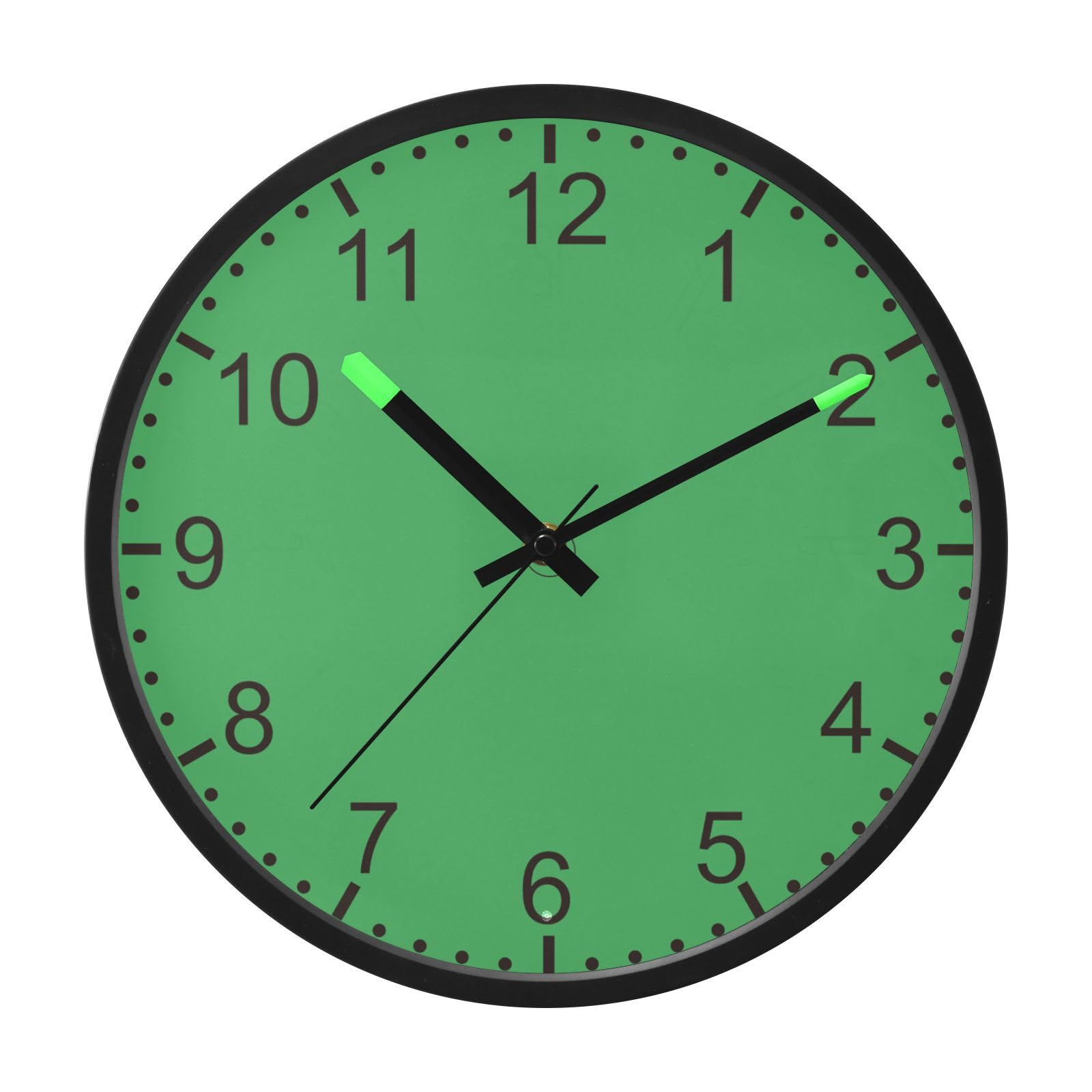 Horloge murale ronde Clover ODAWA silencieuse de 30,5 cm à piles pour cuisine