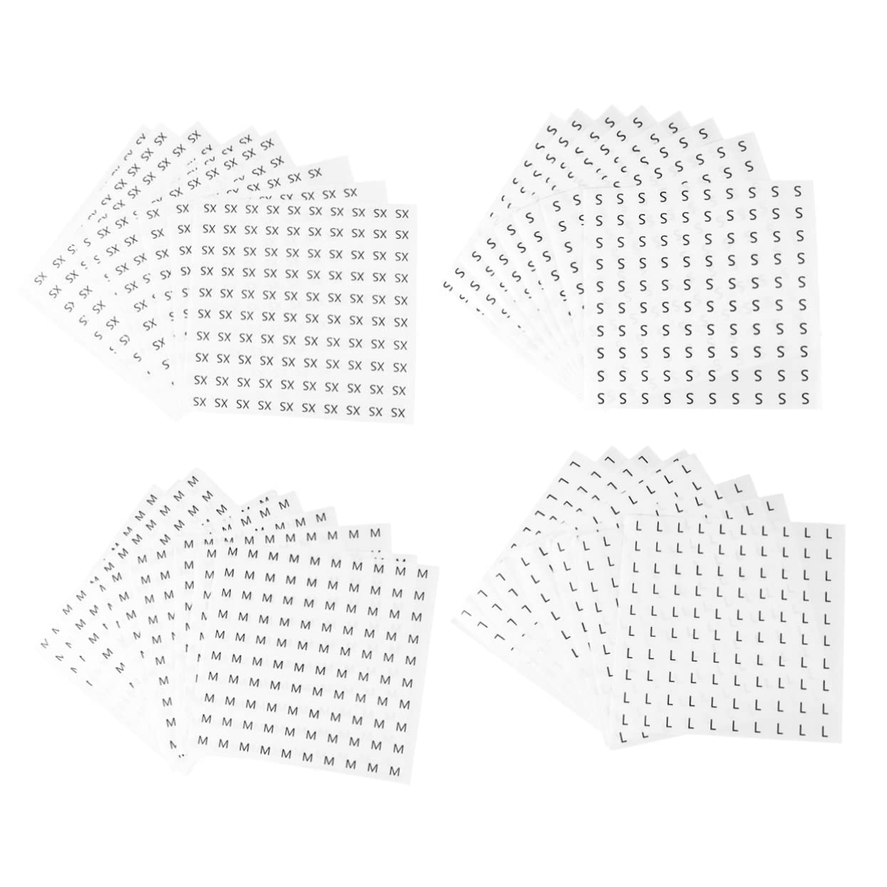 MAGICLULU 3000pezzi Etichette Per Abbigliamento Adesivi Per Xs s Per Scarpe e Facile Applicazione e Etichette Su