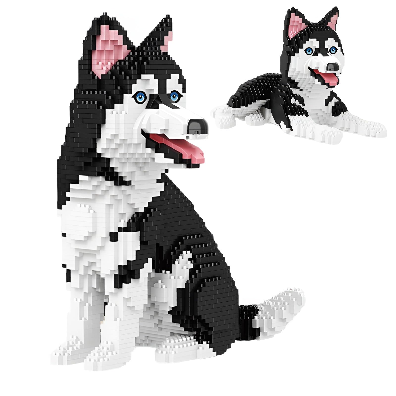 Husky Mini Building Block Set 2 Form, 2093Pcs Dog Model Toy Gift Teen Adult — image 1