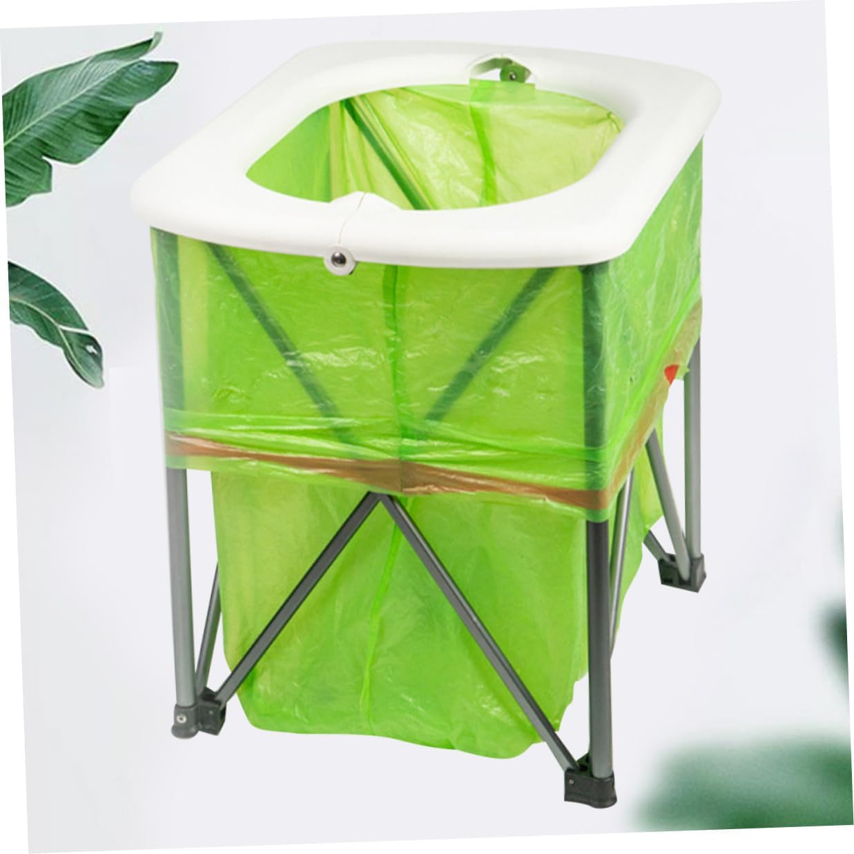 Portable Folding Toilet Lightweight Emergency Commode for Camping Hiking Road Trips Outdoor Travel