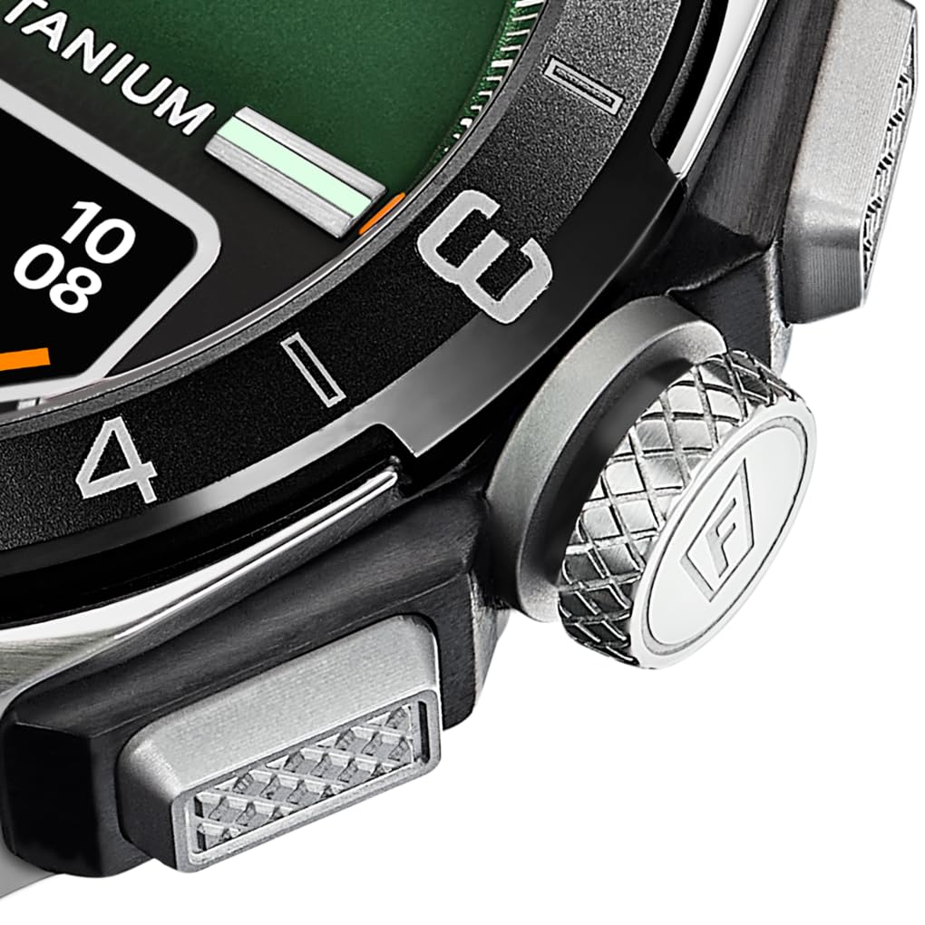 Festina Reloj Inteligente Hombre Híbrido Connected D de Caucho Verde - Analógico Inteligente F23000 - Control Música, Cuenta Pasos, Notifica y Rechaza Llamadas - hasta 10 Días de Batería