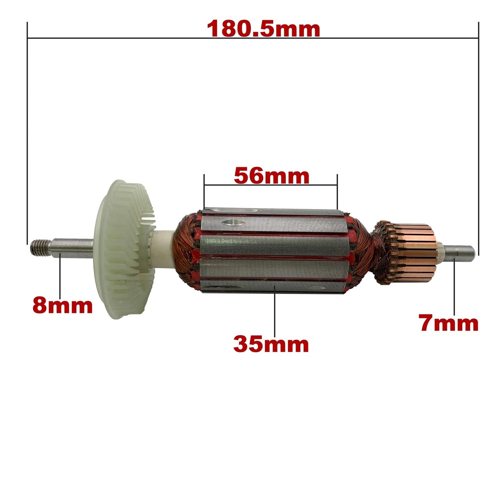 Rotor de armadura AC 220V 240V GWS10-125, piezas de repuesto for amoladora angular, amoladora GWS 10-125