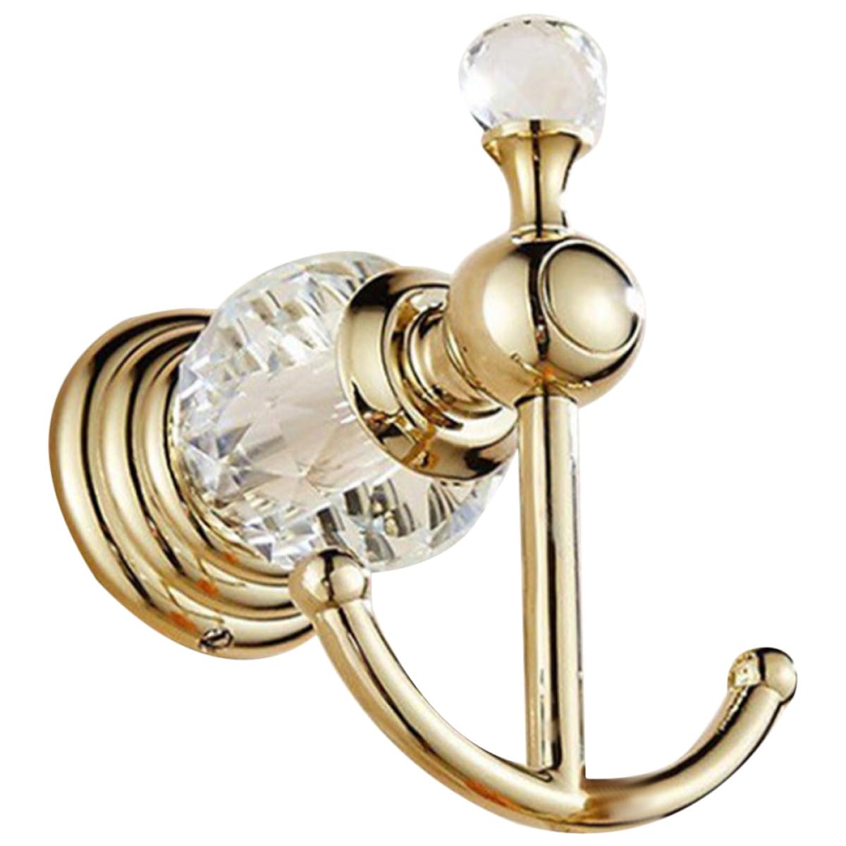 Gancho Adecuado de Acero Dorado Inoxidable de para Baño Toallas Resistente Superficie Lisa y Modernos para