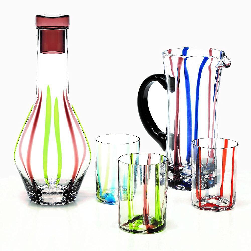 Zafferano Tirache Bicchiere Acqua 35 Cl Set 6 Pz Multicolore