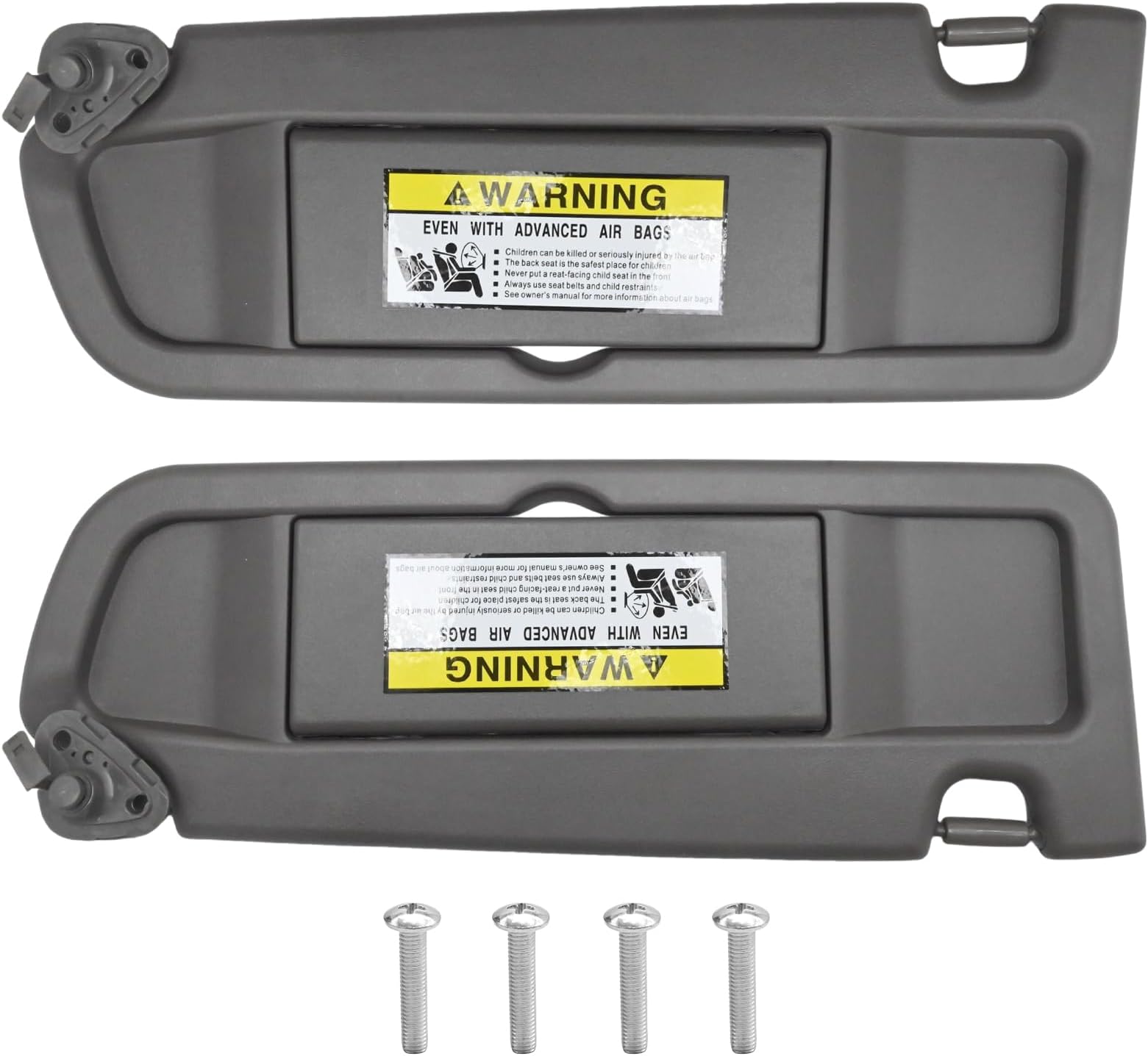 83230-SNA-A01ZA Left Driver & Right Passenger Side Sun Visor, Replacement for Honda Civic 2006-2011 EX/LX/Sedan/SI Coupe, Replaces 83280-SNA-A01ZA
