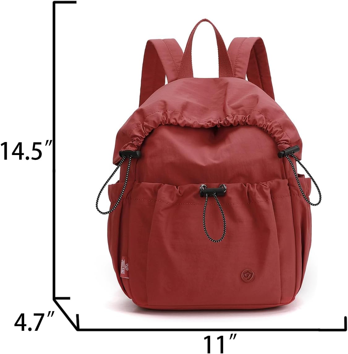 Nylon Small Backpack For Women Simple Lightweight Durable Drawstring Mini Travel Daypack - Image 2
