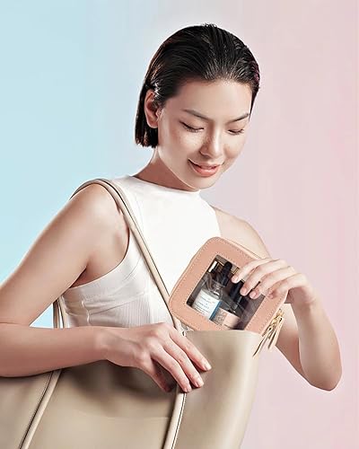 Miniatura 9 de Bolsa de maquillaje transparente, bolsa de aseo aprobada por la TSA, bolsa de maquillaje de viaje, bolsa de viaje transparente para cosméticos,