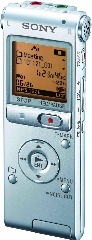 Sony ICD-UX512 2GB Expandable Digital Recorder with MP3 Capabilities - Silver