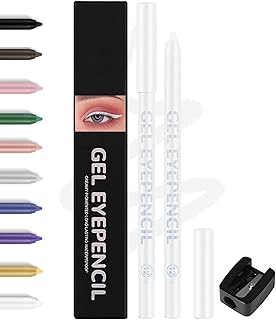 Lápiz delineador de ojos de gel blanco imperm...