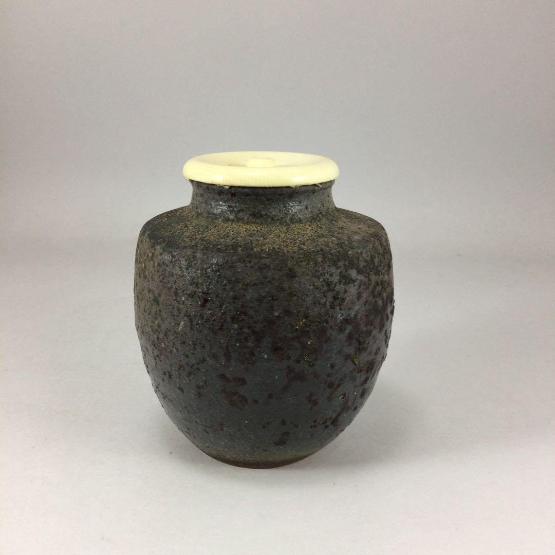 Amazon.co.jp: 木村長十郎友敬 備前肩衝茶入 共箱／興楽園木村純雄