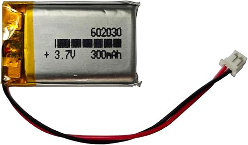 Miniatura 2 de 602030 Batería recargable de 3.7 V 300 mAh con conector JST PH2.0.000 in para auriculares inalámbricos, collares de entrenamiento de perros, autos a