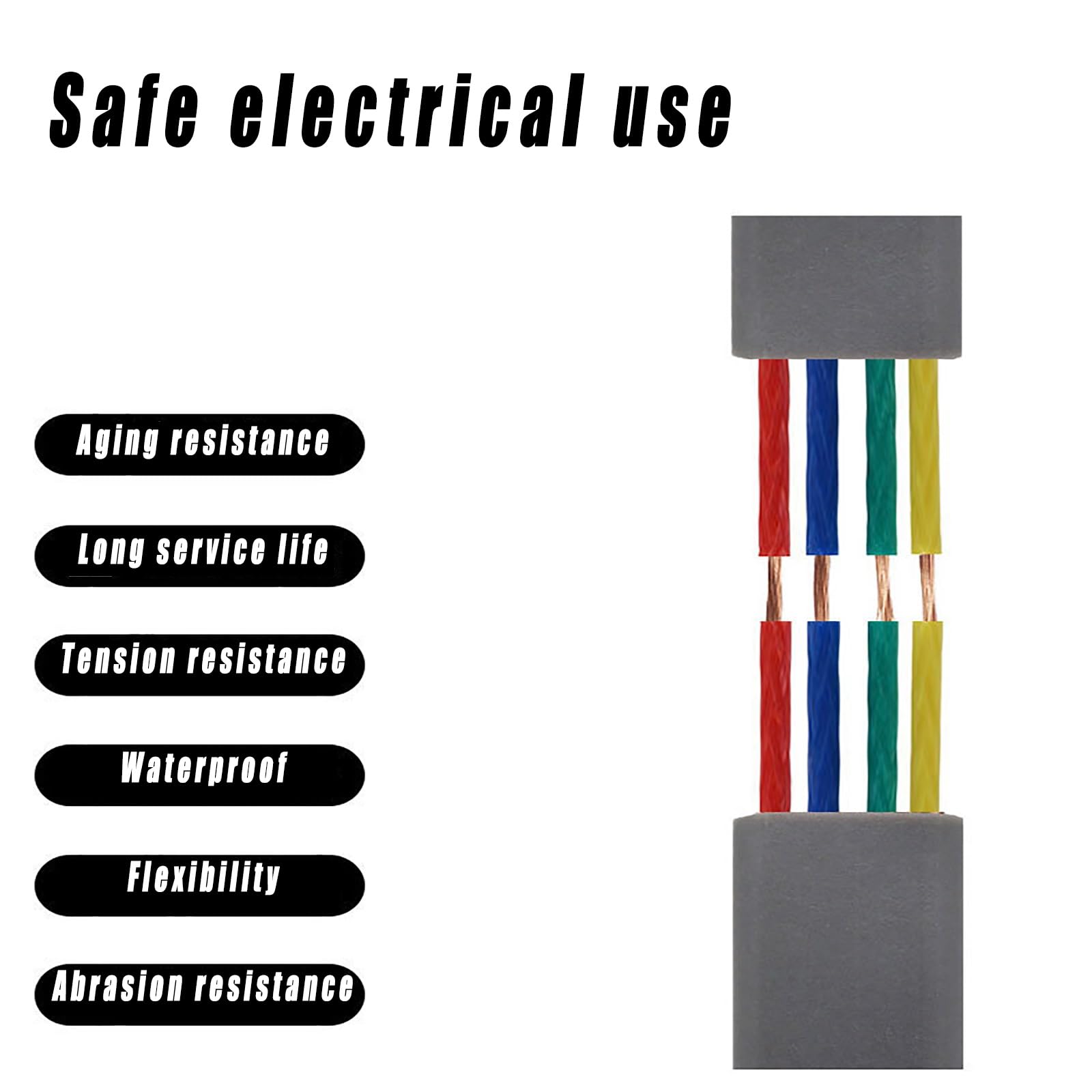 Cavo Elettrico Morbido Flessibile Piatto CCC Da 0,75 Mm² A 16 Mm² (YFFB) Cavo Di Prolunga In Rame Puro PVC Ignifugo A 3 Conduttori Da 320 Piedi for Gru, Attrezzature Industriali(1.50-3C mm²)