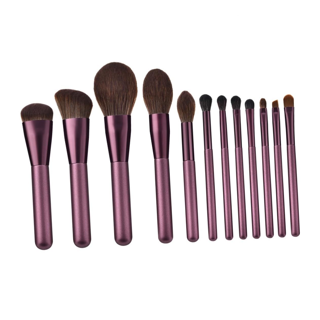 DOITOOL 12stücke Professionelles Make-up-pinsel Holzgriff Und Nylonborsten Geeignet Für Puder Für Damen Kosmetikpinsel Täglichen Gebrauch Und Professionelle Anwendungen