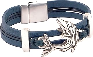 Dolphin Bracelet Beach Lover - Men Women Dolphin Gift - Nautical Jewelry - Dolphin Jewelry - Nautical Leather Cuff Bracelet - Dolphin Charm
