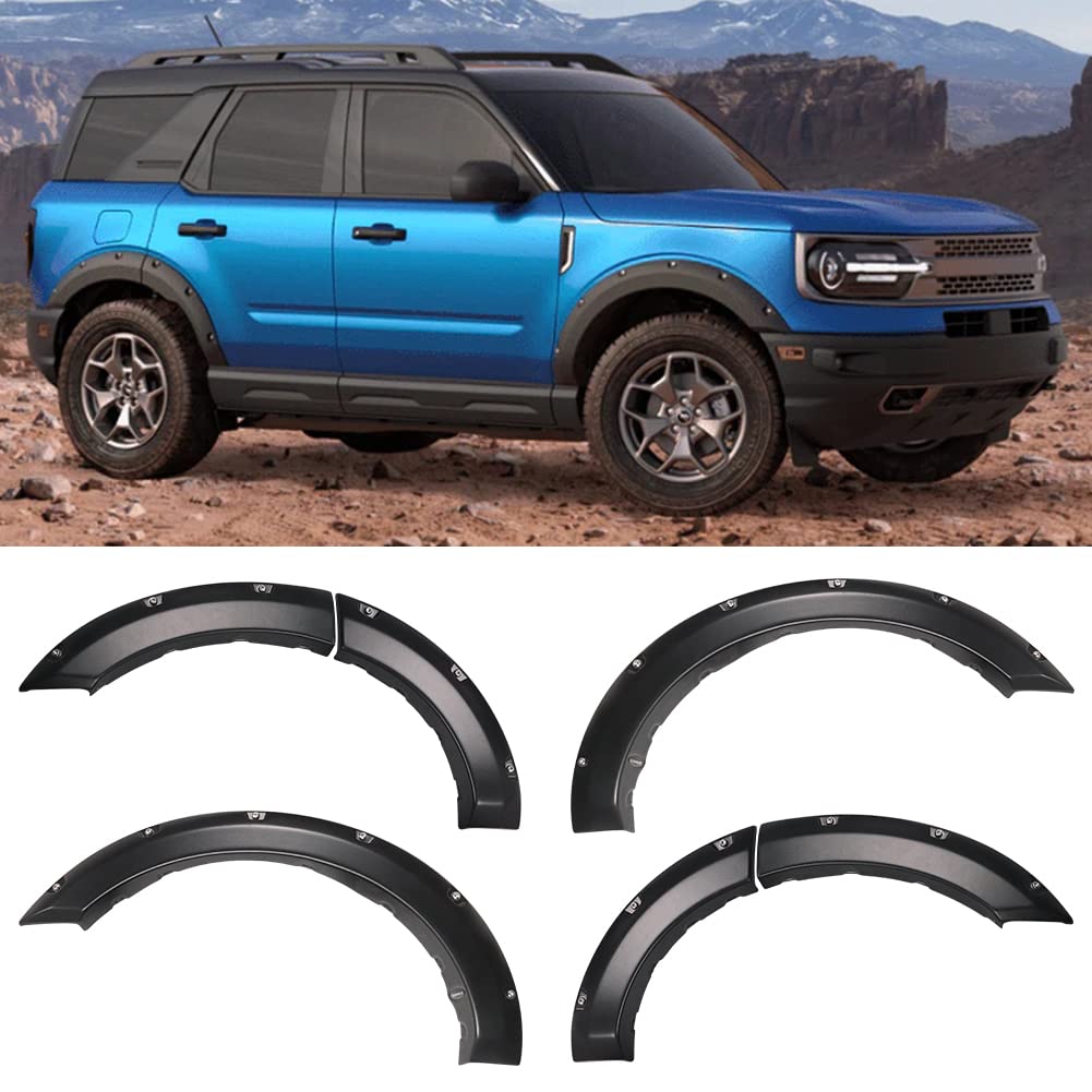 Buy DZG Wheel Fender Flares for 2021 Ford Bronco Sport Front and Rear