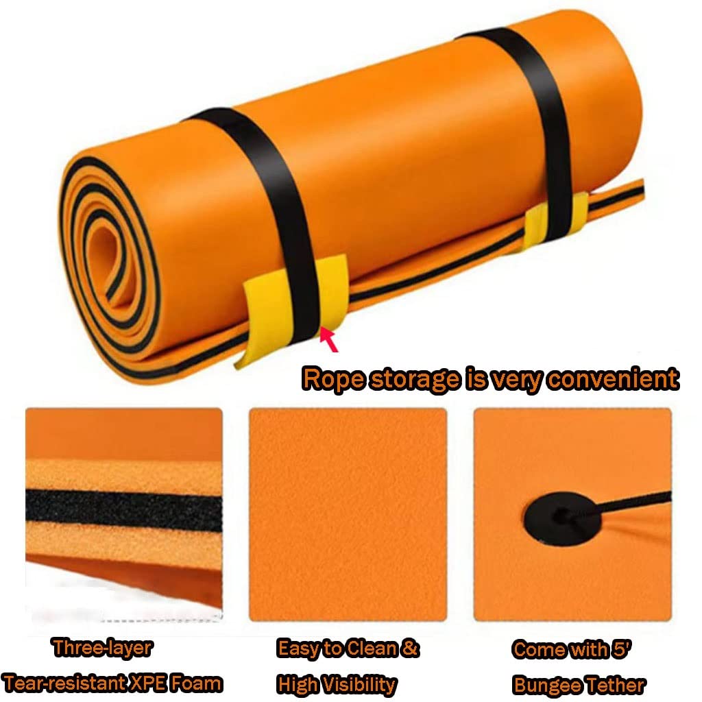 Tappeto Galleggiante Materassino galleggiante arrotolabile - Non c'è bisogno di gonfiare, letto galleggiante non assorbente, for riunioni di famiglia/sport acquatici