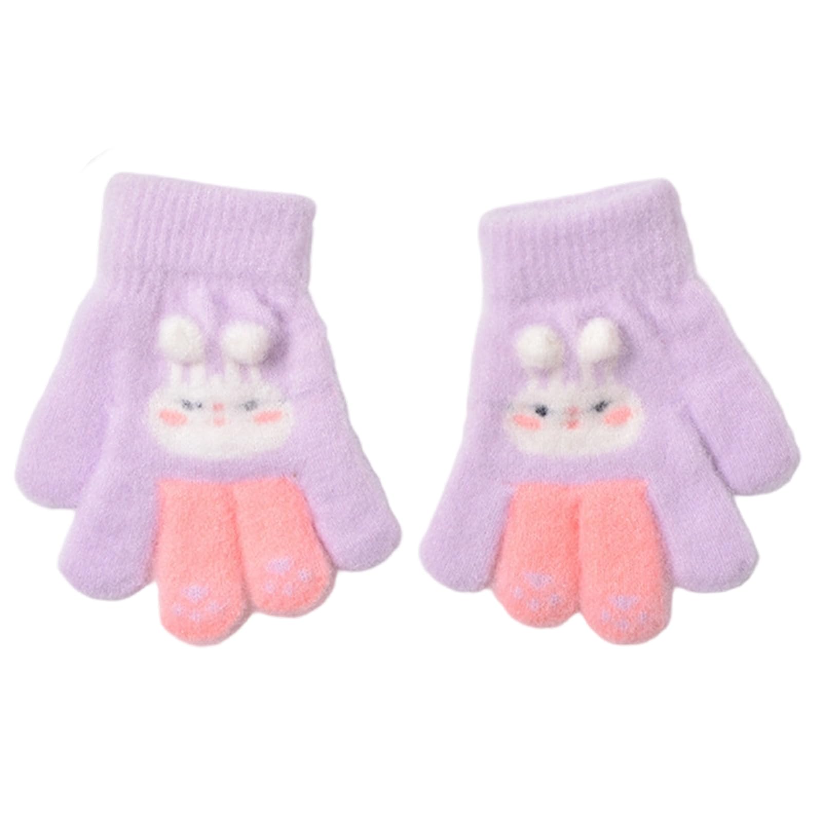 MICFENY Adorable Rabbits Shaped Gloves For Handwear Easy Clean Winter Essential