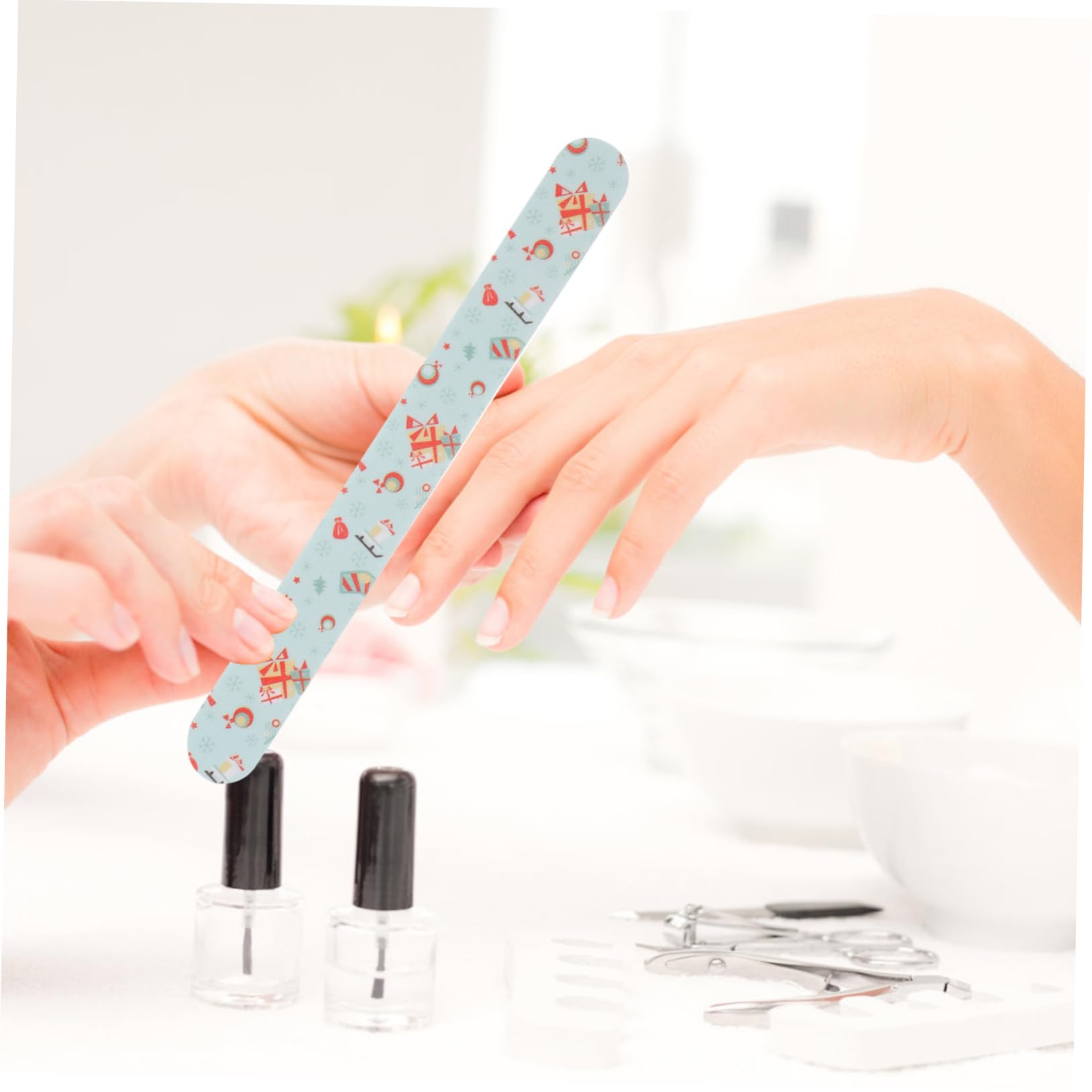 Beaupretty Lot de 5 Limes à à Motif de Noël Bloc Polissoir pour Le Soin Des Pièces X 5