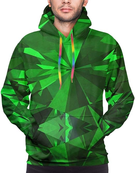 ACPPXF Green Emerald Diamond Sparkle Gemstone 3D Print Hoodie ...