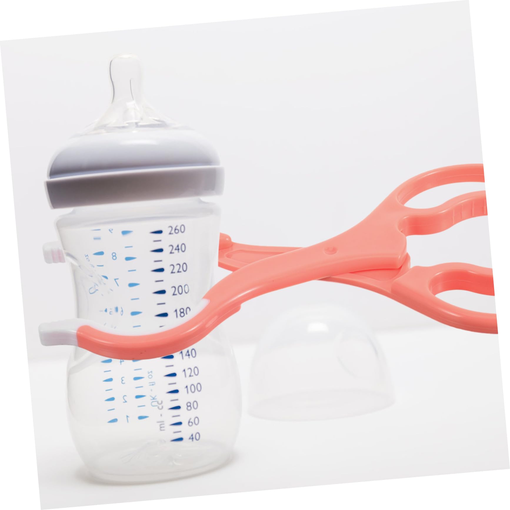 Pinces à Biberon Antidérapantes 2 Pièces en Pp Longue Poignée, Clips Multifonctions pour Bébé, Résistantes la Chaleur et Faciles à Nettoyer
