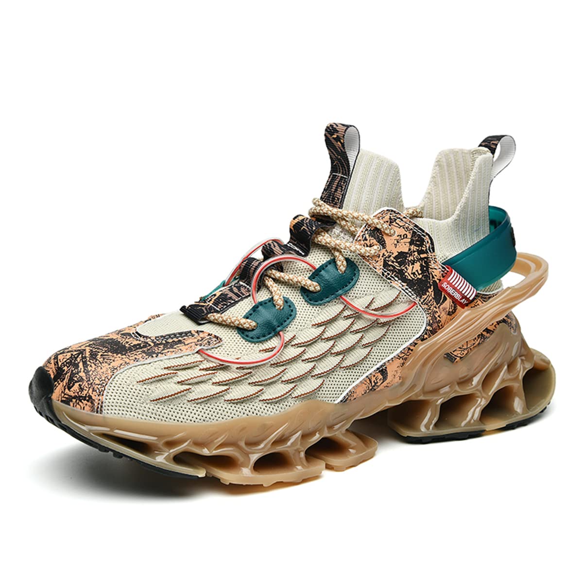 GSIGUL Mens Blade Fashion Sneakers Non Slip Running Athletic Tennis Shoes Casual Walking Shoes for Men