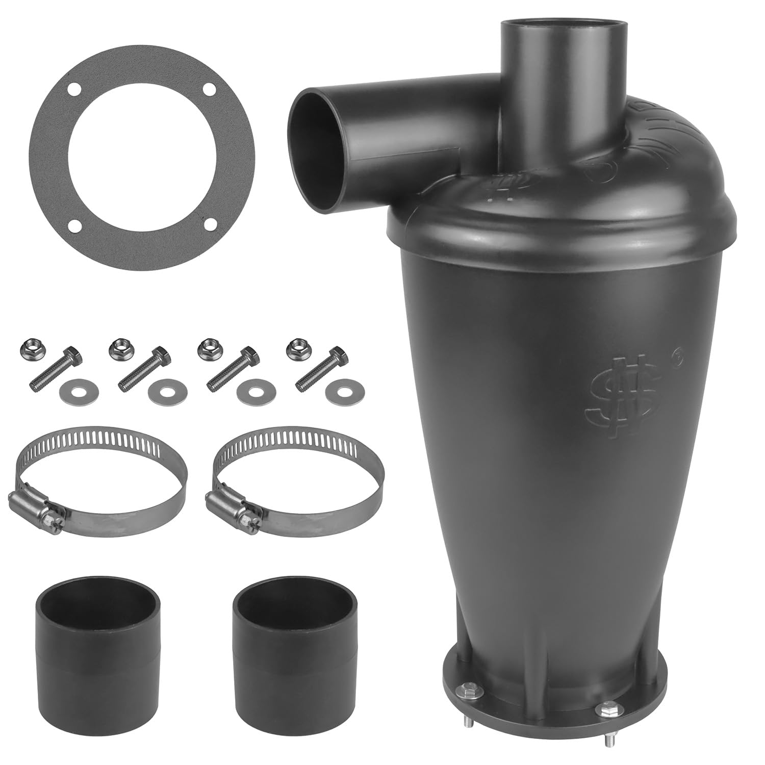 PRIMEBAG Zyklon-Vorabscheider-Set mit Gewebeschlauch für alle Industriesauger mit 58mm Anschluss (3 Meter)