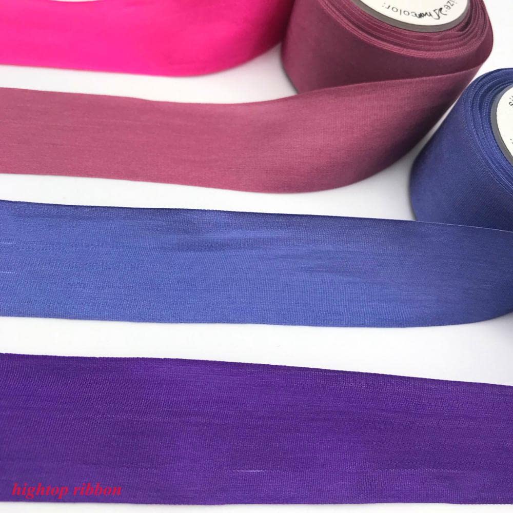 10m 25mm 100% seda real tejida cintas de seda de tafetán de doble cara para proyectos de bordado y artesanía, embalaje de regalo-rosa, 30mts