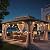 Jolydale 12ftx16ft Hardtop Gazebo, Outdoor Polycarbonate Double Top Canopy, Aluminum Frame Permanent Pavilion with Netting and Curtains, Sunshade for Patio, Garden, Lawns